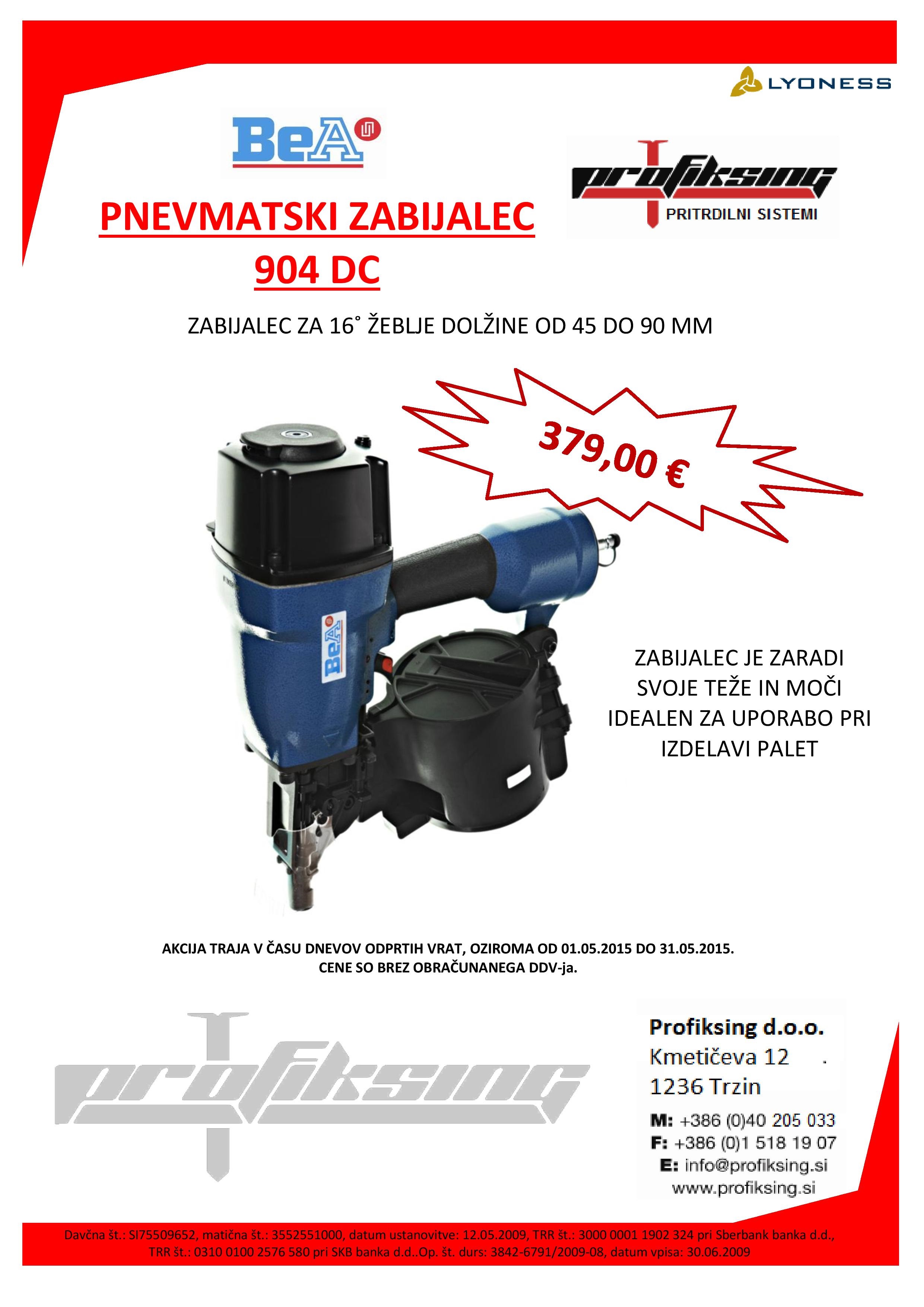 Bea Pnevm. zabijalec 904 DC