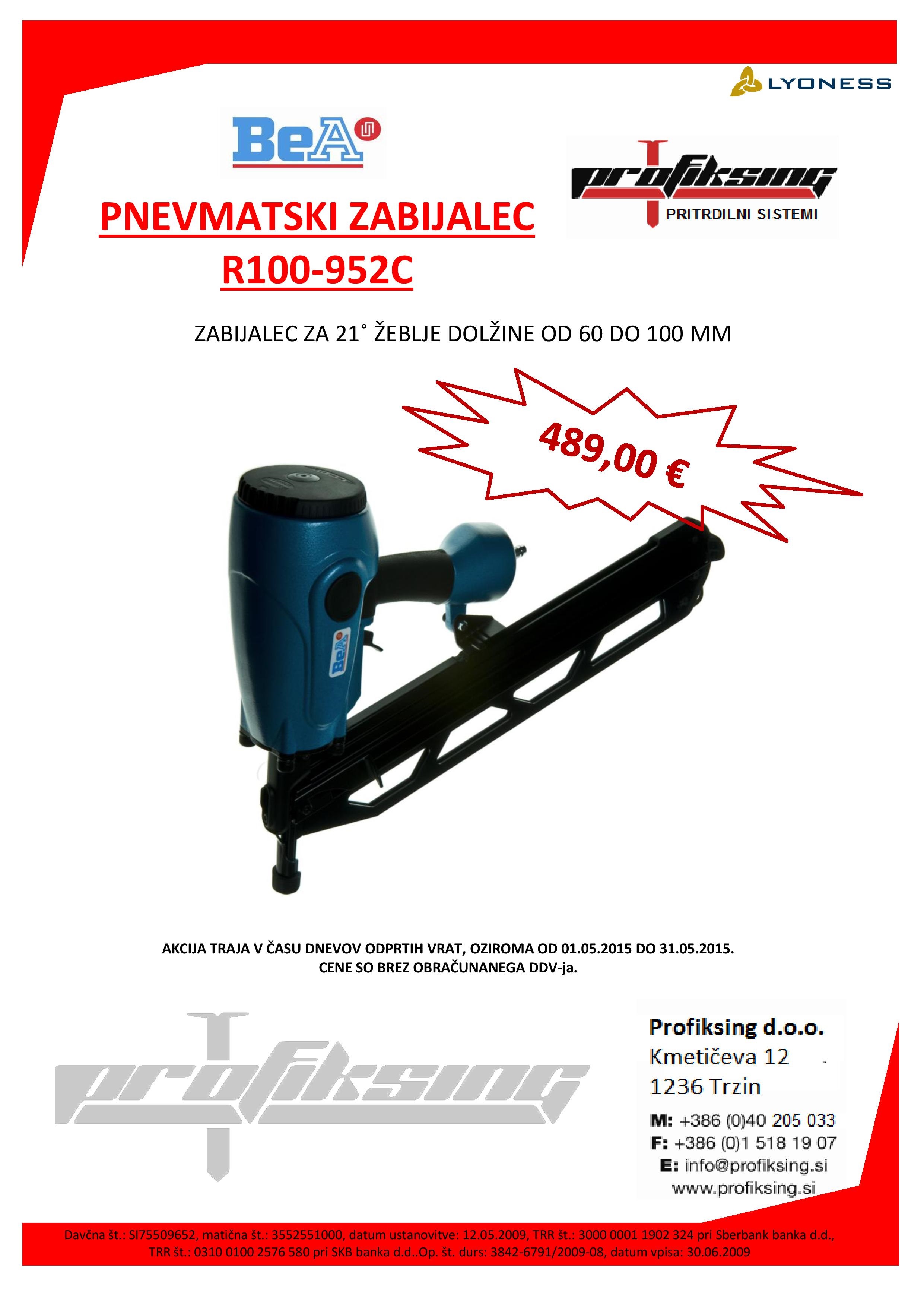 Bea Pnevm. zabijalec R100-952C