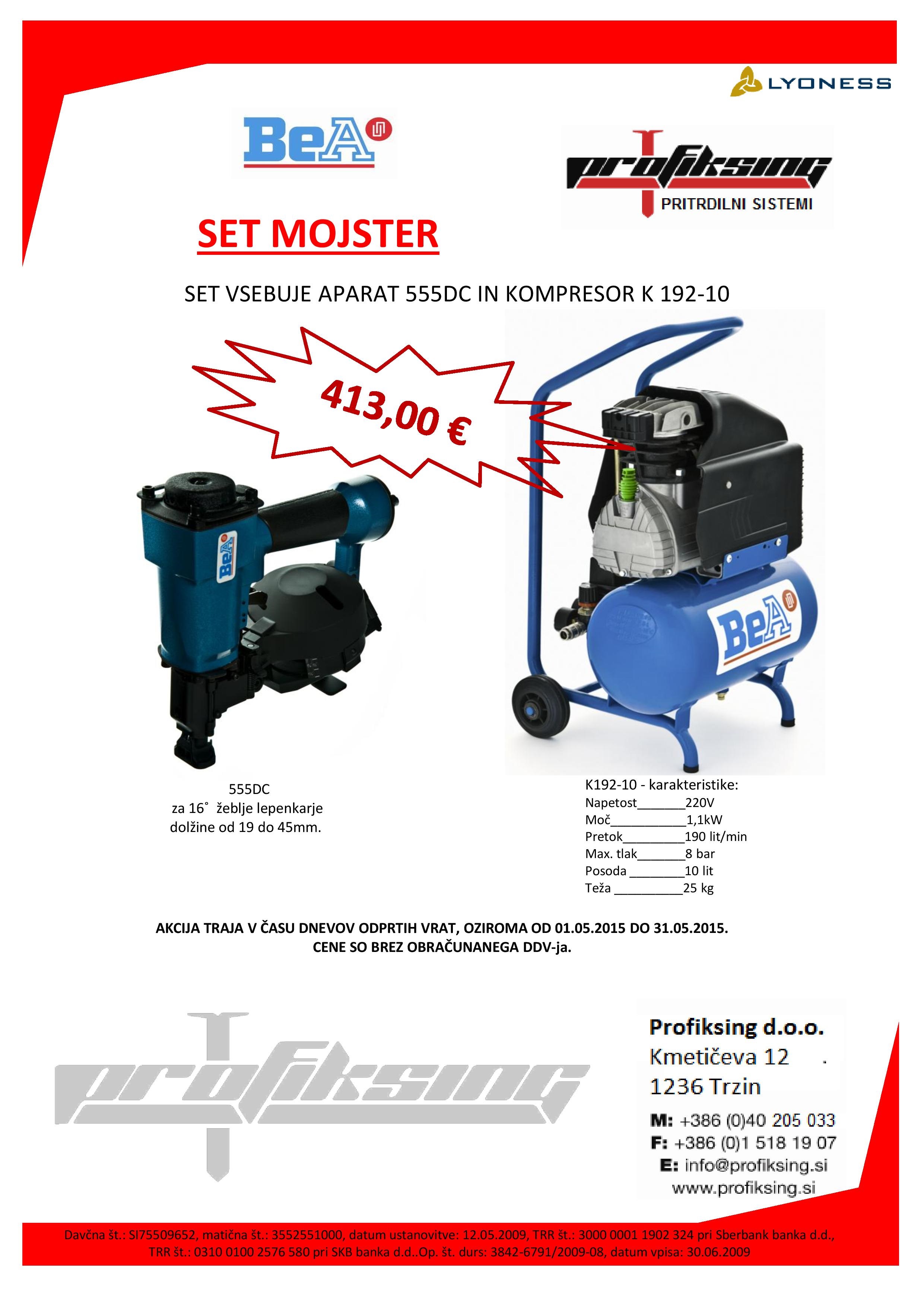 bea Set 555 s kompresorjem